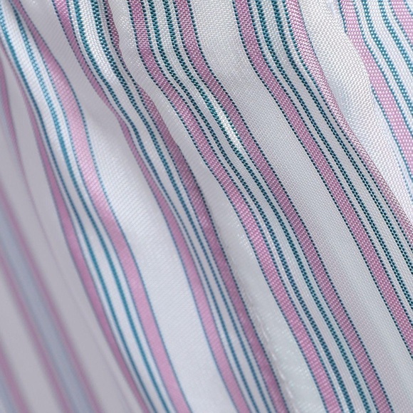 Maje Asymmetrical Striped Button Down Shirt Dress - Picture 7 of 7